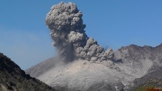 Explosive Vulcanian Eruption and Small Pyroclastic Flow Sakurajima Volcano Japan [upl. by Lexie]