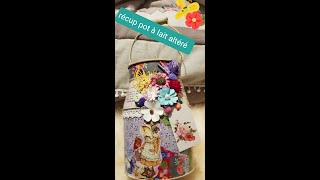 objet altéré scrapbooking et décopatch altéré €scrapbooking [upl. by Ennaxxor349]