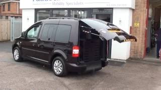 VW Caddy Sirus Drive From Wheelchair With Automatic Tailgate and Ramp [upl. by Hyams822]