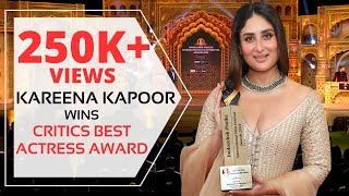 Kareena Kapoor Wins Critics Best Actress Award at Dadasaheb Phalke International Film Festival 2024 [upl. by Dnomrej]