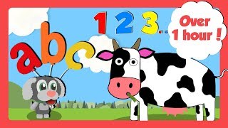 Learning Videos for Toddlers  Counting ABC amp Learn Colours  Learn English For Kids [upl. by Naret]