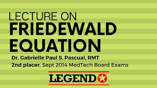 Friedewald Equation  Legend Review Center [upl. by Garnett]