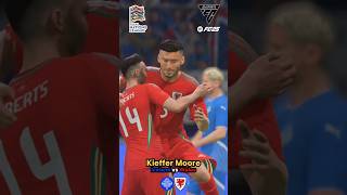 KIEFFER MOORE SCORES Iceland vs Wales [upl. by Jarib]