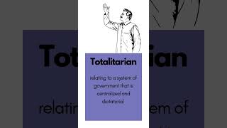 Totalitarian definition english vocabulary learnenglish education learning [upl. by Natam73]