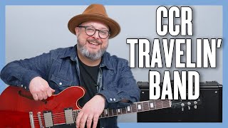 Creedence Clearwater Revival Travelin Band Guitar Lesson  Tutorial [upl. by Neenaj]