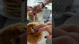 Blueberry pancakes 🥞 food trending [upl. by Rehpinnej]