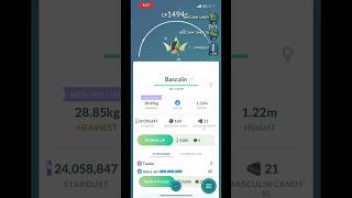 shiny catchoftheday basculin 🐠 🌊 shinypokemon shinyhunt ytshorts pokemongo pogo [upl. by Rabaj385]