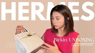 Hermes Birkin Unboxing Story  Bag Review [upl. by Larrisa]