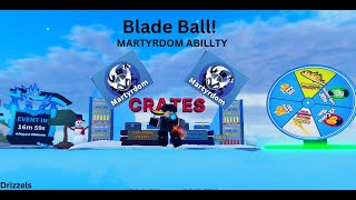 NEW MARTYRDOM ABILLTY INSANELY OP BLADE BALL [upl. by Amisoc]