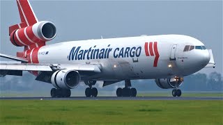 PURE MD11 POWER✈ What an Amazing Trijet Sound MD11F Martinair Lufthansa Cargo UPS FedEx [upl. by Scarface]