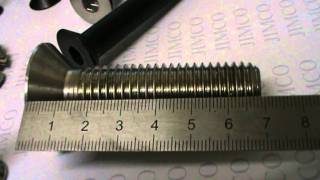 Flat Head Socket Screw stainless steel and High Tensile How to Measure the length [upl. by Dorolisa217]