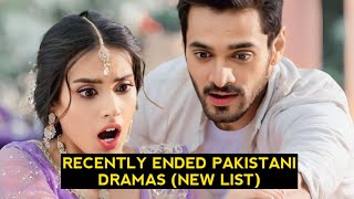 Top 10 Recently Ended Pakistani Dramas  New List 2022 [upl. by Wolenik]