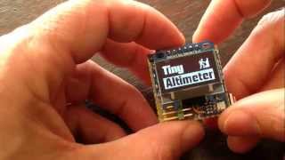 Tiny Altimeter with Arduino Oled display 128x64 pressure sensor BMP180 [upl. by Eelimaj]