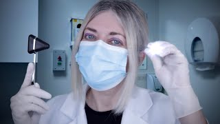 ASMR Cranial Nerve Exam for Pain Neuralgia  Otoscope Reflexes SharpDull Light Gloves Typing [upl. by Ahsekad]