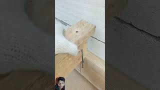 Amazing Woodworking tips and skills from an experienced carpenter shorts skills howtoshortvideo [upl. by Kahler]