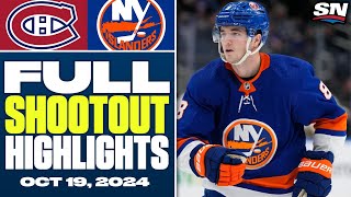 Montreal Canadiens at New York Islanders  FULL Shootout Highlights  October 19 2024 [upl. by Iztim]