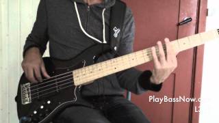 L329 Jaco bass chord with harmonics and lydian major lick [upl. by Scoville]