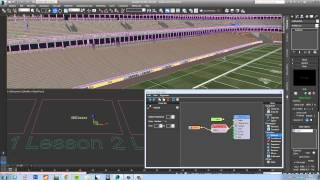 TUTORIAL Modelling a Stadium with RailClone in 3ds Max  part 2 intermediate [upl. by Tonl]