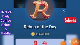 16924 XEmpire Daily Combo Riddles And Rebus  16th September [upl. by Urias]