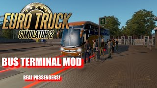 How To Install amp Use Bus Terminal  Passenger Mod ETS2 136X [upl. by Ibbed774]