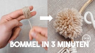 Perfekte Bommel mit der Hand machen  Pom Poms selber machen [upl. by Yuji]