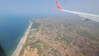 Approach and Landing on BJL Banjul International Airport The Gambian [upl. by Eniamrehs29]