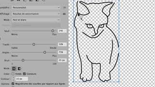 part 02 La vectorisation en mode contour dans Adobe Illustrator [upl. by Paulina152]