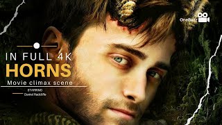 FULL 4K Ending Scene\Climax From HORNS 2013 Movie Starring Daniel Radcliffe  He turns into satan [upl. by Cammi211]