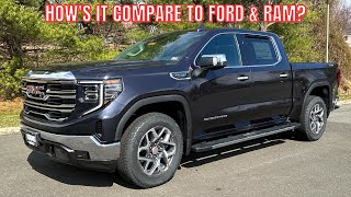 2023 GMC Sierra SLT  REVIEW and POV DRIVE  Best Looking 1500 Truck [upl. by Inaoj487]