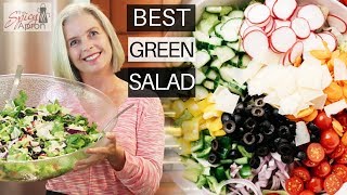 Tossed Green Salad Recipes for a Crowd  EASY PEASY [upl. by Antonella938]