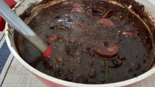 🔴FEIJAO PRETO COM CARNE SECA E LINGUIÇA CALABRESA [upl. by Matteo607]