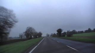 Driving Along The A442 From Sutton Maddock To Bridgnorth Shropshire 19th February 2011 [upl. by Herwin385]