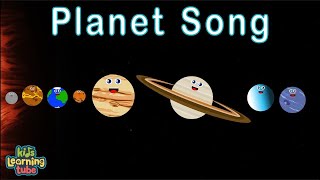 The Planet Song  8 Planets of the Solar System Song for Kids  KidsLearningTube [upl. by Emeric]