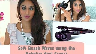 Soft Beach Waves using the Babyliss Curl Secret [upl. by Hamrnand509]