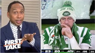 FIRST TAKE  Aaron Rodgers should RETIRE  Stephen A on Jets loss to Bills 2320 after fire Saleh [upl. by Attenauqa]