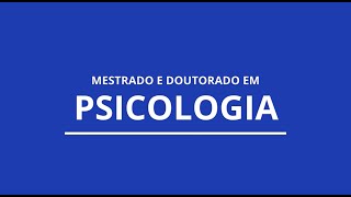 Mestrado e Doutorado em Psicologia é na Unifor 🧠📚 [upl. by Nnazus]