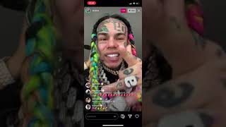 6ix9ine IG Live  2M Views Instagram World Record  Responds to Hate and Snitching [upl. by Aicerg]