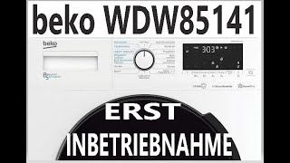 Beko WDW85141 Waschtrockner 8kg Waschen amp 5kg Trocknen EinweisungKindersicherung [upl. by Cnut]