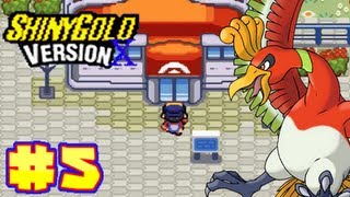 Lets Play Pokemon Shiny Gold Version X Part 5  GoldenRod City [upl. by Micki739]