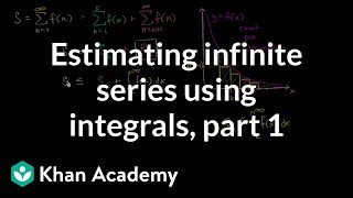 Series estimation with integrals  Series  AP Calculus BC  Khan Academy [upl. by Bledsoe]