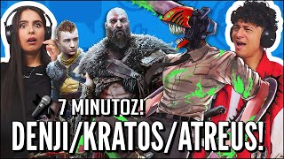 REAGIMOS AO 7 MINUTOZ COM O NEKO  DENJI Chainsaw Man E KRATOS E ATREUS God of War [upl. by Ettore]