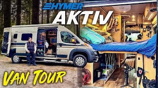 VAN LIFE  Hymer quotAktivquot Camper Van LOADED with Gadgets Hacks and Upgrades [upl. by Baryram]