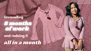 how to knit The Marinette Dress  madetomeasure knitting tutorial [upl. by Eirot]