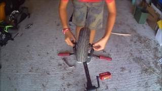 les mini riders  tuto 2 comment mettre ou défaire une roue de mini bmx [upl. by Apollo]