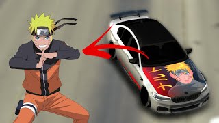 Cum sa faci Naruto Design  How to make Naruto Design  Car Parking Multiplayer [upl. by Ahsaeit]