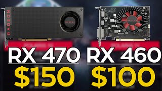 AMD RX 470 amp RX 460 SPECS  Best Budget GPUs under 150 [upl. by Macmullin]