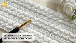 This Crochet Pattern For Beginners is MAGNIFICENT 👌 😍 EASY amp UNIQUE Crochet Stitch for Blanket [upl. by Sharity]