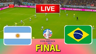 BRAZIL vs ARGENTINA  Final Copa America 2024  Full Match All Goals  Live Football Match [upl. by Flanders597]