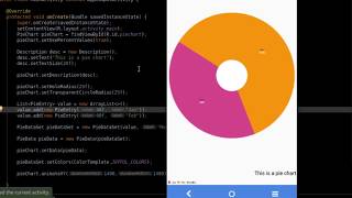 Creating a Pie Chart  Android Tutorial [upl. by Lally]