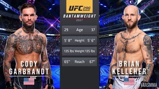 CODY GARBRANDT VS BRIAN KELLEHER FULL FIGHT UFC 296 [upl. by Zerelda]